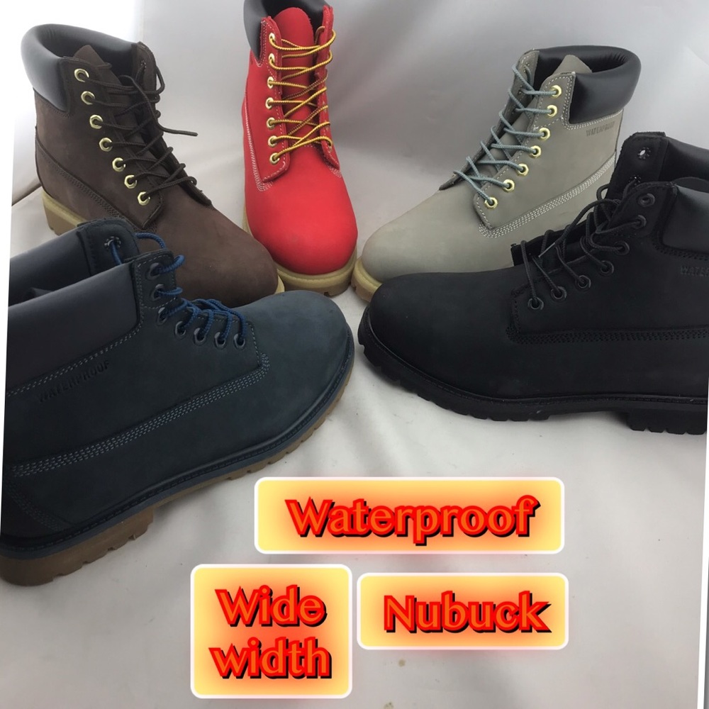 Waterproof Men’s Nu buck Leather 6” Boots